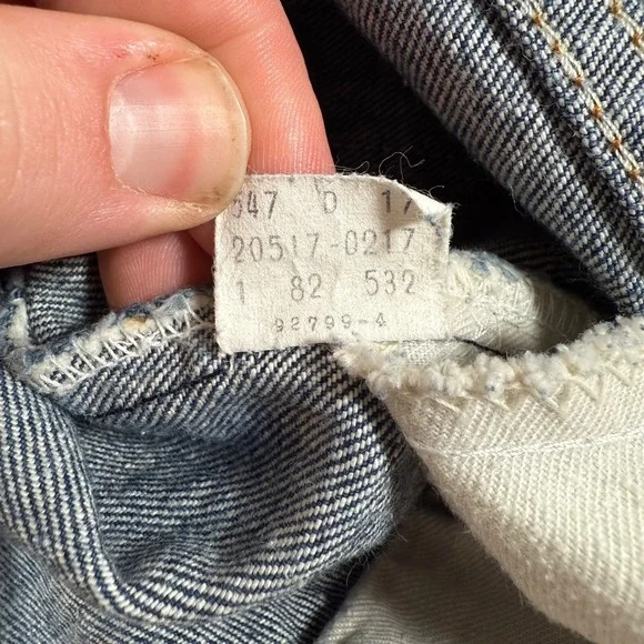 Vintage Levis Orange Tab Bootcut Jeans Mens 38x31 Fits 36x30 80s 20517-0217 USA